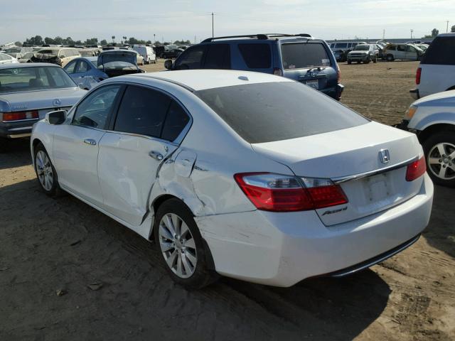 1HGCR2F85DA075791 - 2013 HONDA ACCORD EXL WHITE photo 3