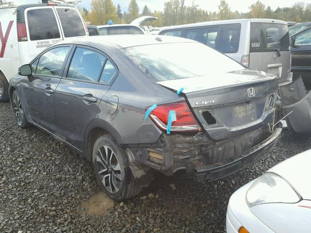 2HGFB2F94DH507654 - 2013 HONDA CIVIC EXL 灰色 照片 3