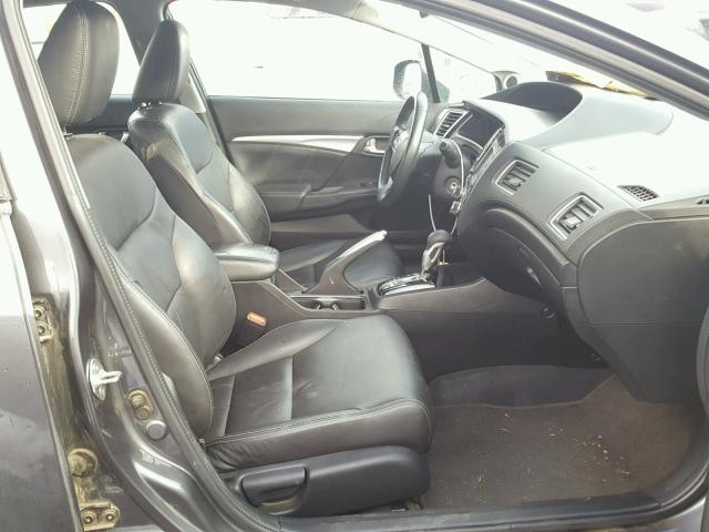 2HGFB2F94DH507654 - 2013 HONDA CIVIC EXL 灰色 照片 5