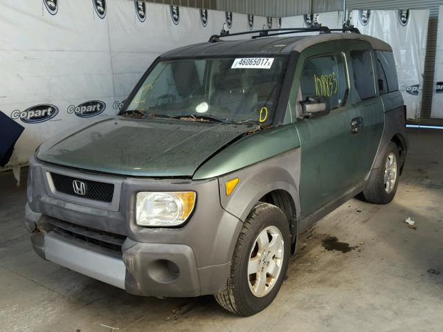 5J6YH28534L016781 - 2004 HONDA ELEMENT EX GREEN photo 2