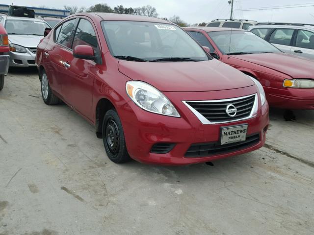 3N1CN7APXEK447991 - 2014 NISSAN VERSA S MAROON photo 1