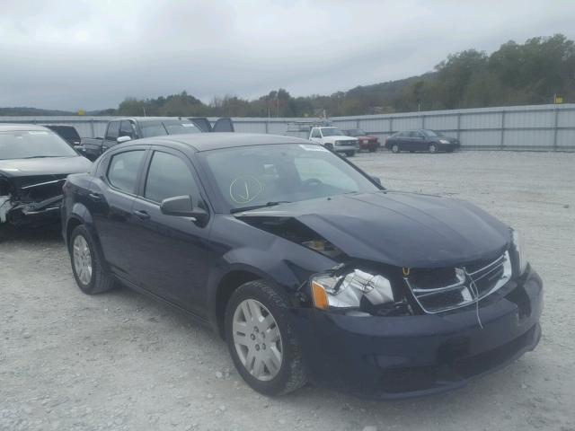 1C3CDZAB2EN130379 - 2014 DODGE AVENGER SE BLUE photo 1