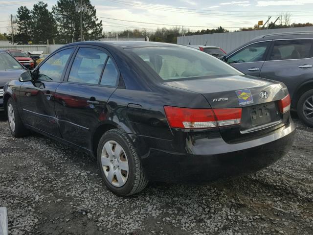 KMHET46C56A110000 - 2006 HYUNDAI SONATA GL BLACK photo 3