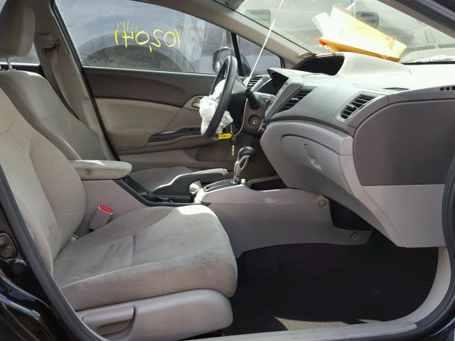 2HGFB2F53CH312804 - 2012 HONDA CIVIC LX BLACK photo 5