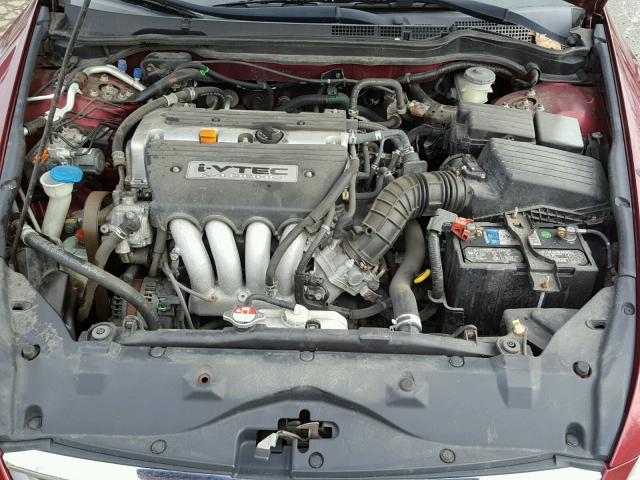 1HGCM56886A116353 - 2006 HONDA ACCORD EX RED photo 7