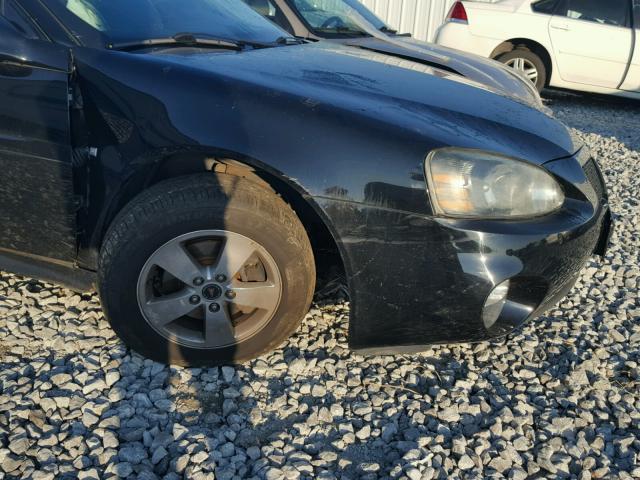 2G2WP552061237747 - 2006 PONTIAC GRAND PRIX BLACK photo 9