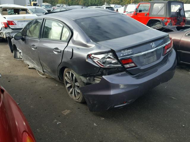 2HGFB2F94FH515143 - 2015 HONDA CIVIC EXL رمادي صورة 3