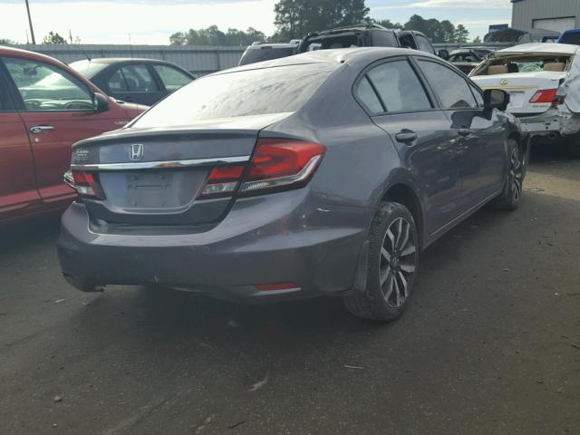 2HGFB2F94FH515143 - 2015 HONDA CIVIC EXL رمادي صورة 4