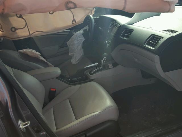 2HGFB2F94FH515143 - 2015 HONDA CIVIC EXL رمادي صورة 5