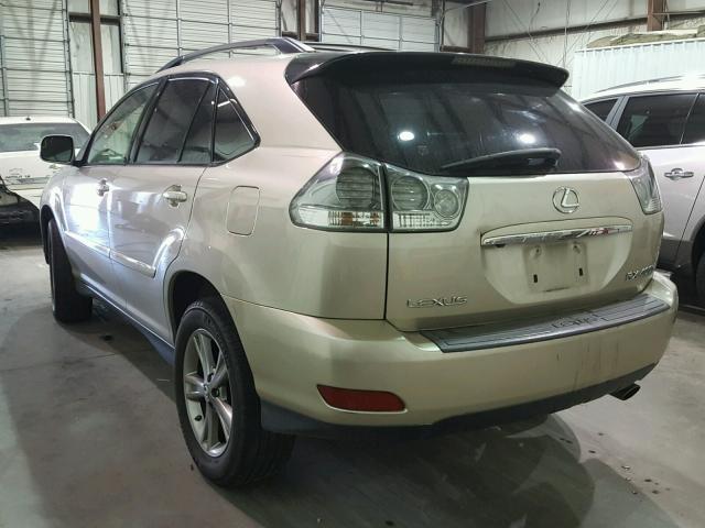 JTJGW31U672003609 - 2007 LEXUS RX 400H GOLD photo 3