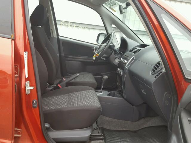 JS2YB413X85110622 - 2008 SUZUKI SX4 ORANGE photo 5