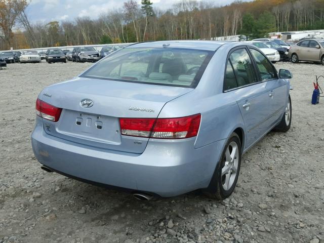 5NPEU46F38H361458 - 2008 HYUNDAI SONATA SE GRAY photo 4