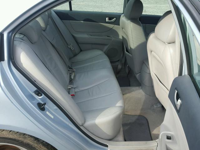 5NPEU46F38H361458 - 2008 HYUNDAI SONATA SE GRAY photo 6