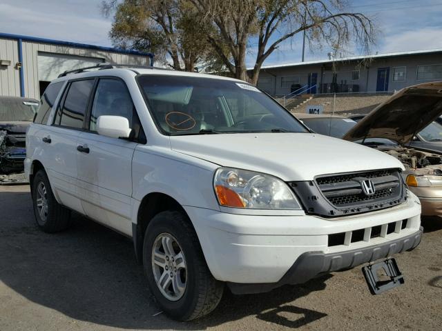 5FNYF186X5B034987 - 2005 HONDA PILOT EXL WHITE photo 1