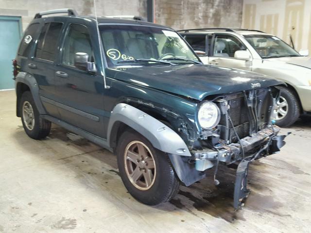 1J4GL38K45W724432 - 2005 JEEP LIBERTY RE GREEN photo 1