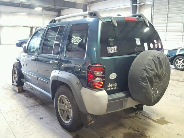 1J4GL38K45W724432 - 2005 JEEP LIBERTY RE GREEN photo 3