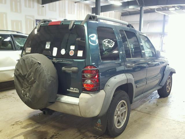 1J4GL38K45W724432 - 2005 JEEP LIBERTY RE GREEN photo 4