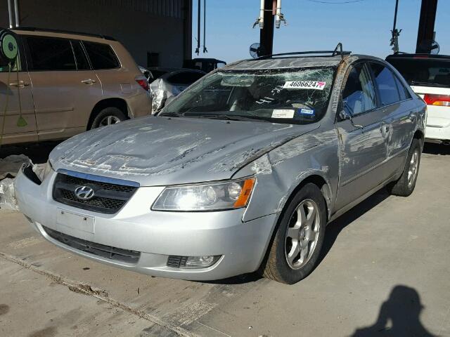 5NPEU46C86H141526 - 2006 HYUNDAI SONATA GLS SILVER photo 2