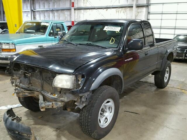 5TEWN72N41Z795004 - 2001 TOYOTA TACOMA XTR BLACK photo 2