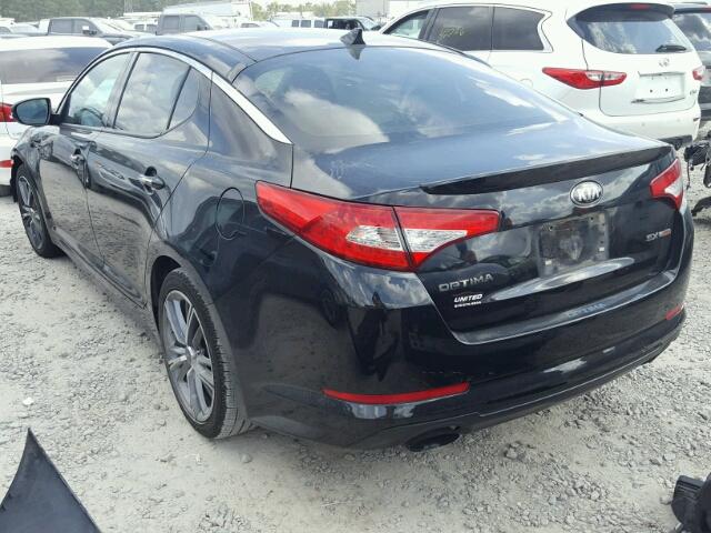 5XXGR4A6XDG214108 - 2013 KIA OPTIMA SX BLACK photo 3