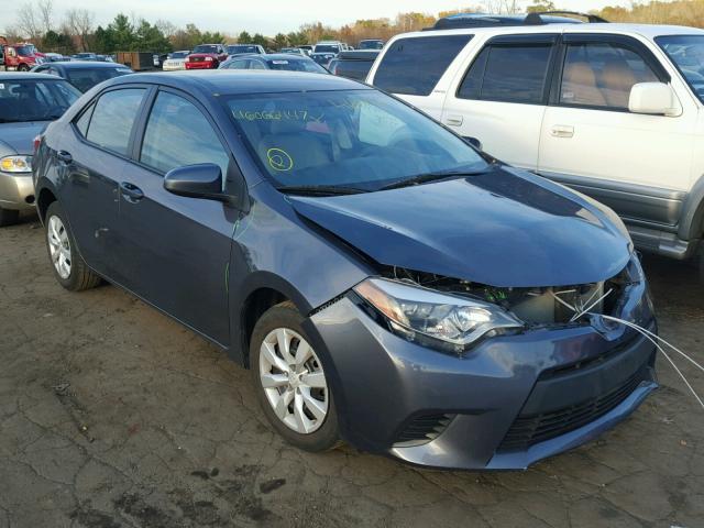 5YFBURHE0EP140998 - 2014 TOYOTA COROLLA L BLUE photo 1