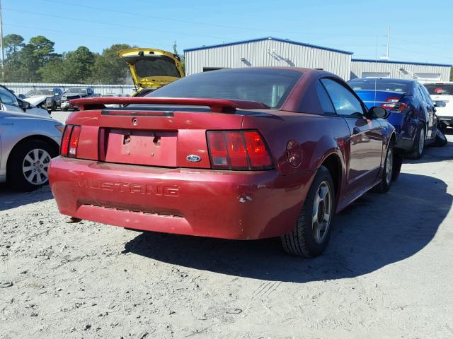 1FAFP40684F191659 - 2004 FORD MUSTANG BURGUNDY photo 4