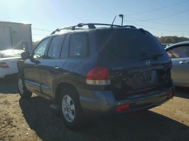 KM8SC73D45U871874 - 2005 HYUNDAI SANTA FE G BLUE photo 3