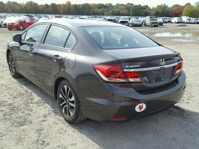 19XFB2F81DE221987 - 2013 HONDA CIVIC EX BROWN photo 3