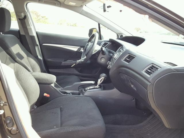 19XFB2F81DE221987 - 2013 HONDA CIVIC EX BROWN photo 5