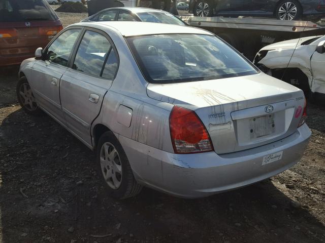 KMHDN46D34U751480 - 2004 HYUNDAI ELANTRA GL SILVER photo 3