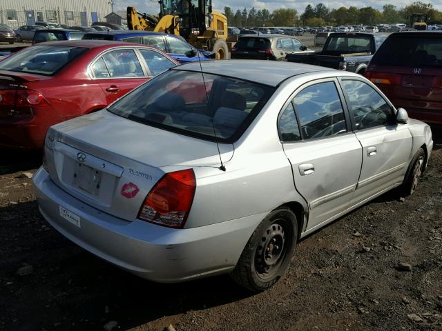 KMHDN46D34U751480 - 2004 HYUNDAI ELANTRA GL SILVER photo 4