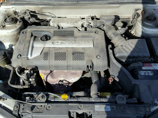 KMHDN46D34U751480 - 2004 HYUNDAI ELANTRA GL SILVER photo 7