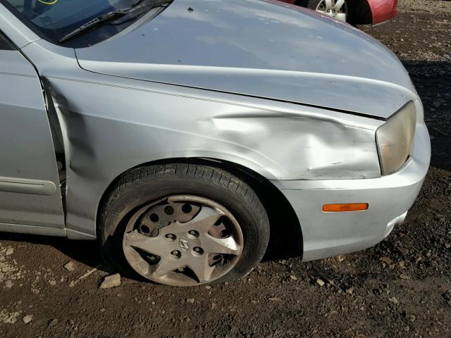 KMHDN46D34U751480 - 2004 HYUNDAI ELANTRA GL SILVER photo 9