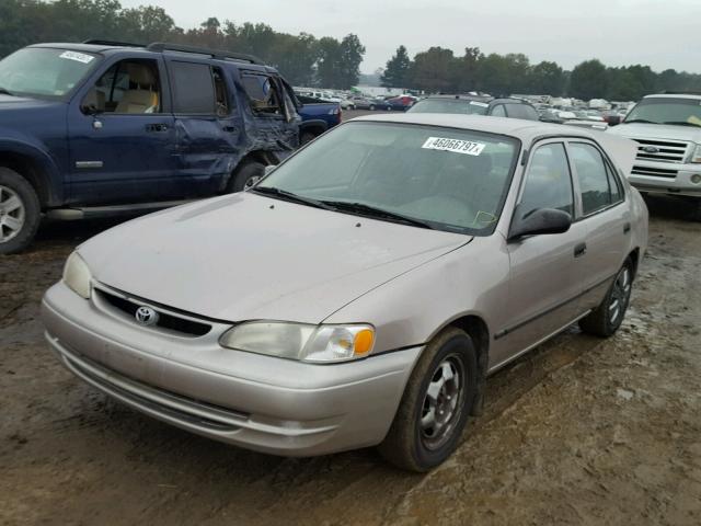 1NXBR12E3YZ405346 - 2000 TOYOTA COROLLA VE TAN photo 2