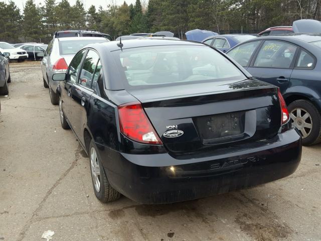 1G8AJ55F26Z163596 - 2006 SATURN ION LEVEL BLACK photo 3