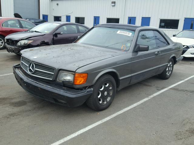 WDBCA45D5GA234165 - 1986 MERCEDES-BENZ 560 SEC GRAY photo 2