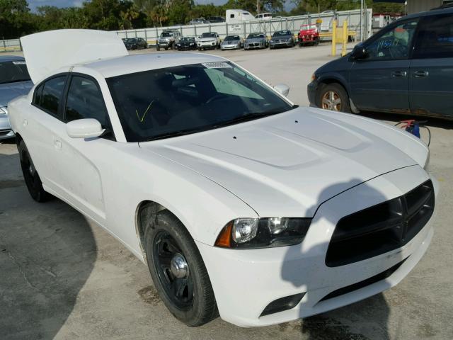 2C3CDXAT8DH714029 - 2013 DODGE CHARGER PO WHITE photo 1