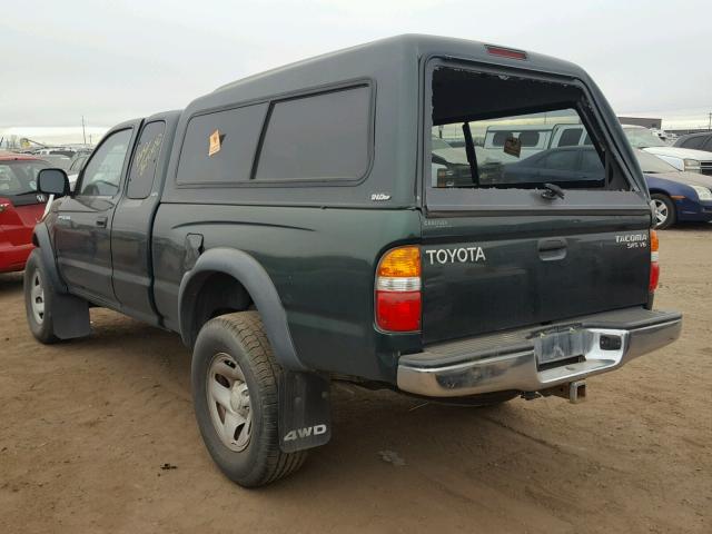 5TEWN72N71Z785311 - 2001 TOYOTA TACOMA XTR GREEN photo 3