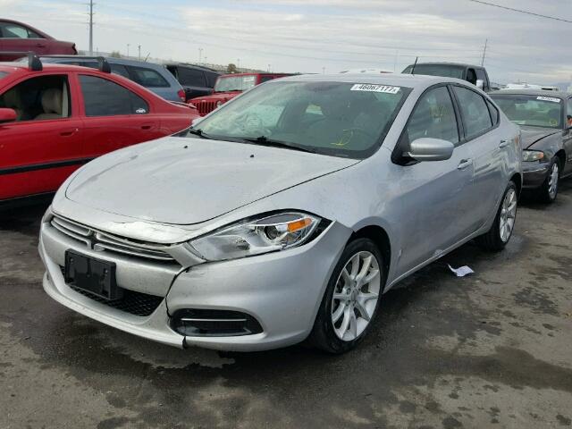 1C3CDFBA5DD156712 - 2013 DODGE DART SILVER photo 2