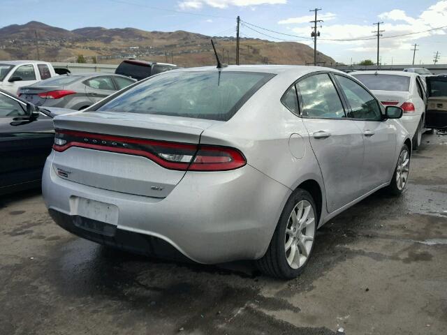 1C3CDFBA5DD156712 - 2013 DODGE DART SILVER photo 4