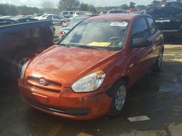 KMHCM36C79U115894 - 2009 HYUNDAI ACCENT GS ORANGE photo 2