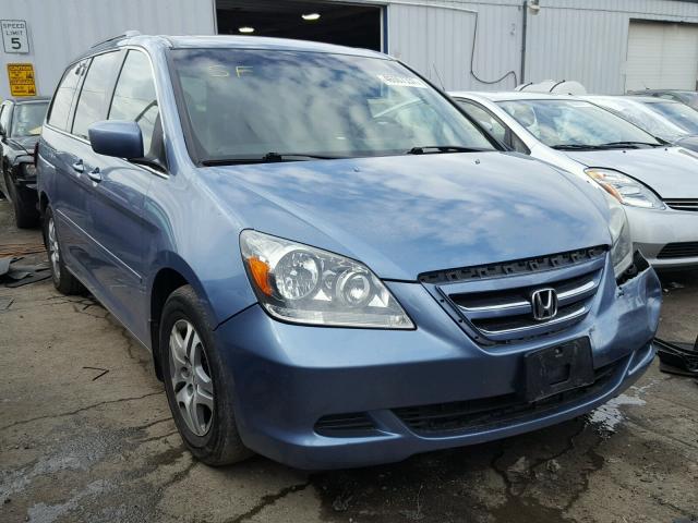 5FNRL38796B127471 - 2006 HONDA ODYSSEY BLUE photo 1