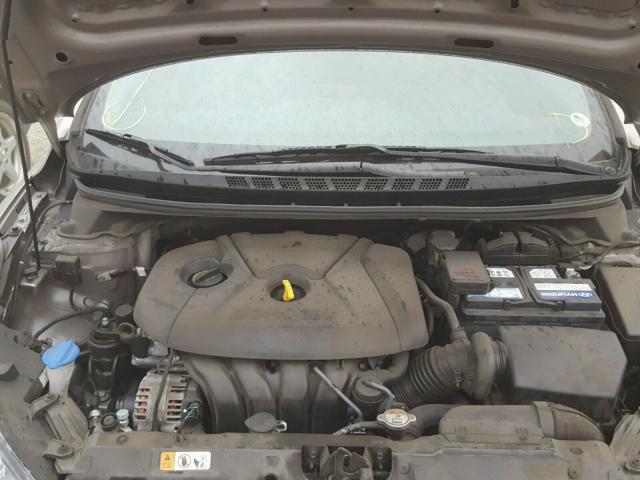 5NPDH4AE8EH532599 - 2014 HYUNDAI ELANTRA SE BROWN photo 7