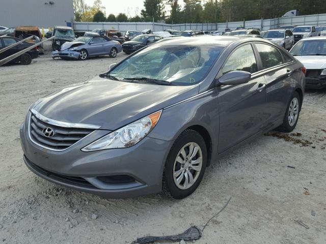 5NPEB4ACXBH275848 - 2011 HYUNDAI SONATA GLS GRAY photo 2