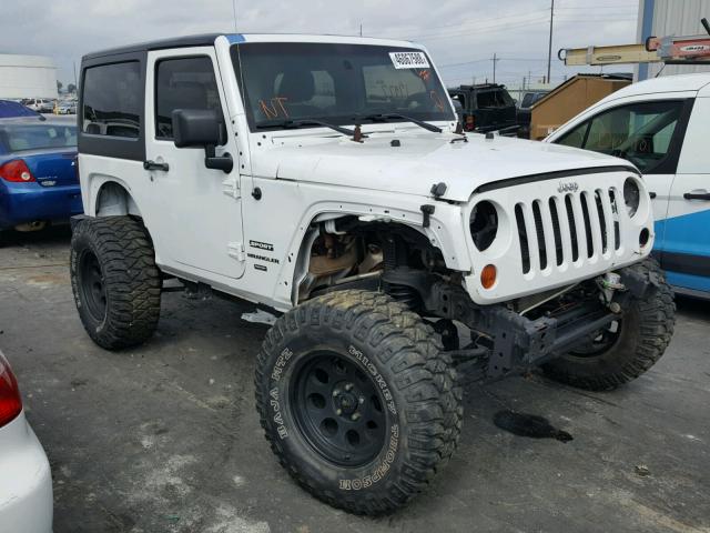 1C4AJWAG5DL688324 - 2013 JEEP WRANGLER S WHITE photo 1