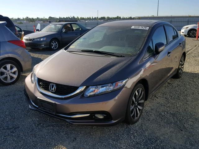2HGFB2F91FH531493 - 2015 HONDA CIVIC EXL Grafit foto 2