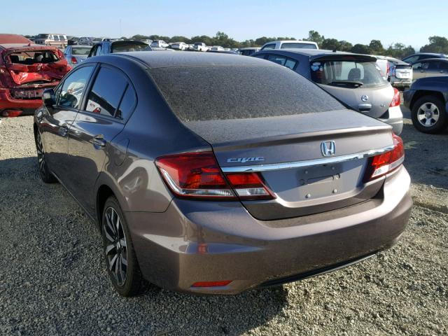 2HGFB2F91FH531493 - 2015 HONDA CIVIC EXL Grafit foto 3