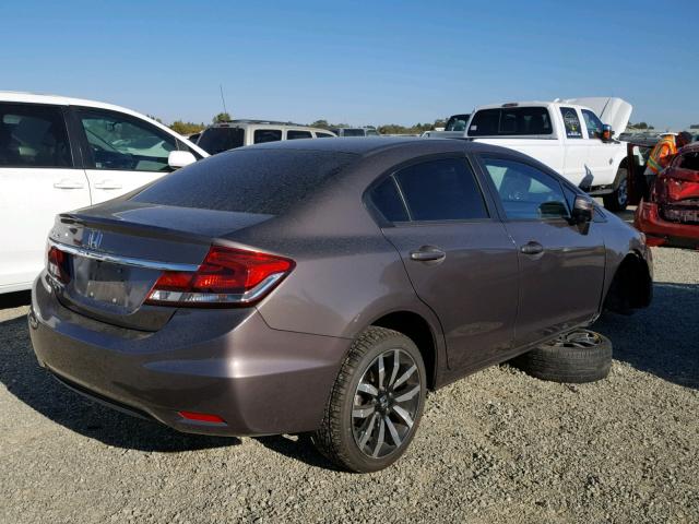 2HGFB2F91FH531493 - 2015 HONDA CIVIC EXL Grafit foto 4