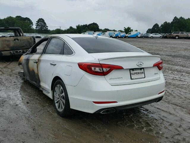 5NPE34AF0HH444680 - 2017 HYUNDAI SONATA SPO BURN photo 3