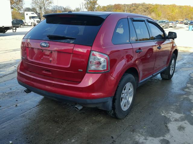 2FMDK4GC5ABB69607 - 2010 FORD EDGE SE RED photo 4